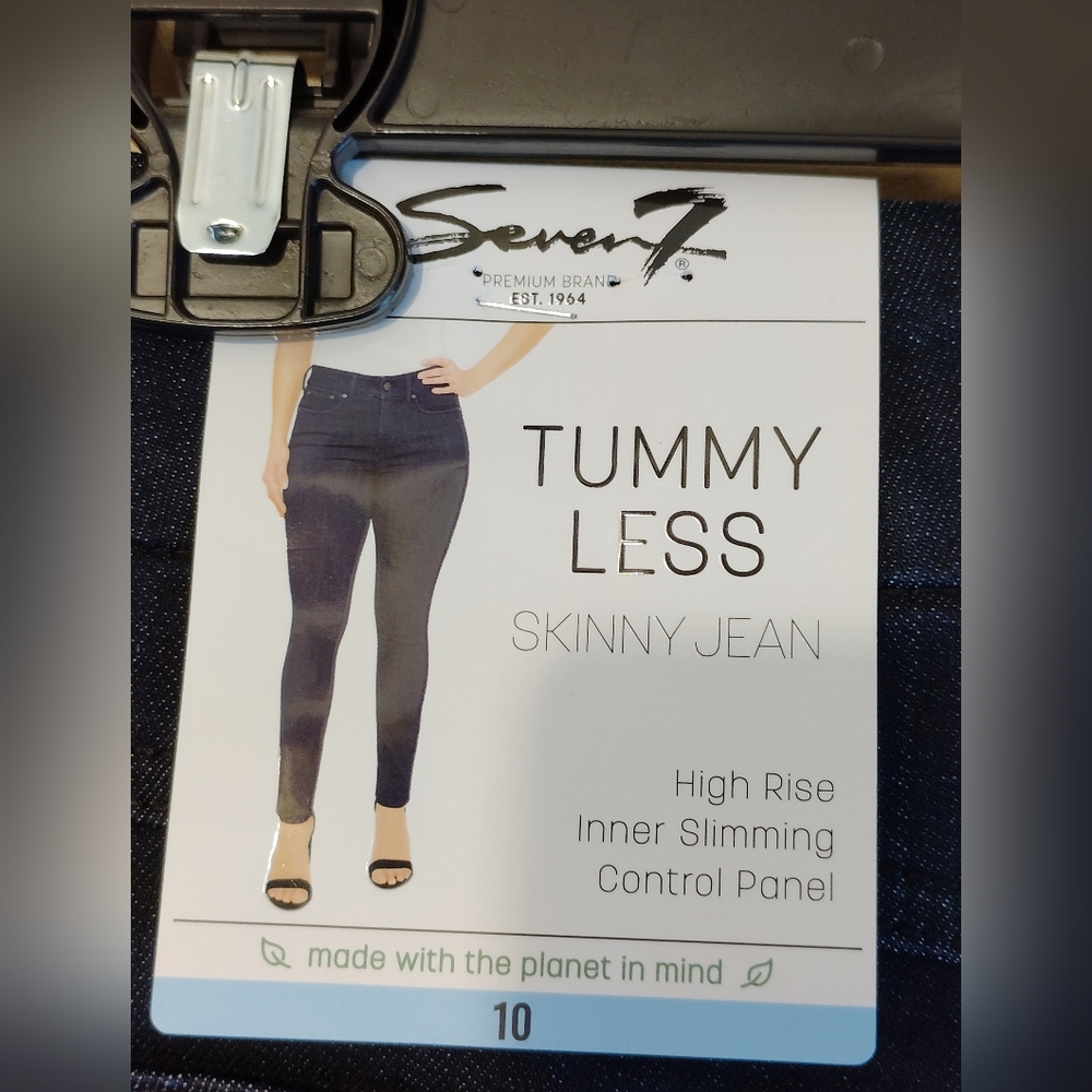 Seven7 Blue Skinny Jeans Sleek Design - Picture 3 of 5